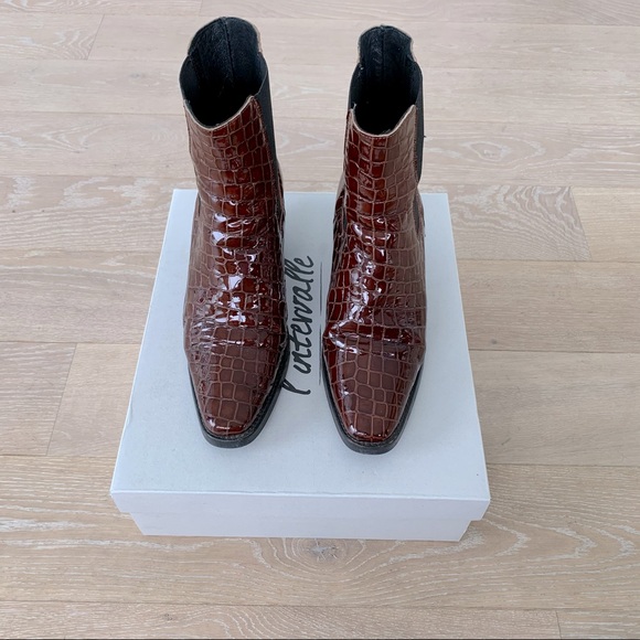 Brown Crown Leather Boots | L’intervalle - Picture 3 of 3